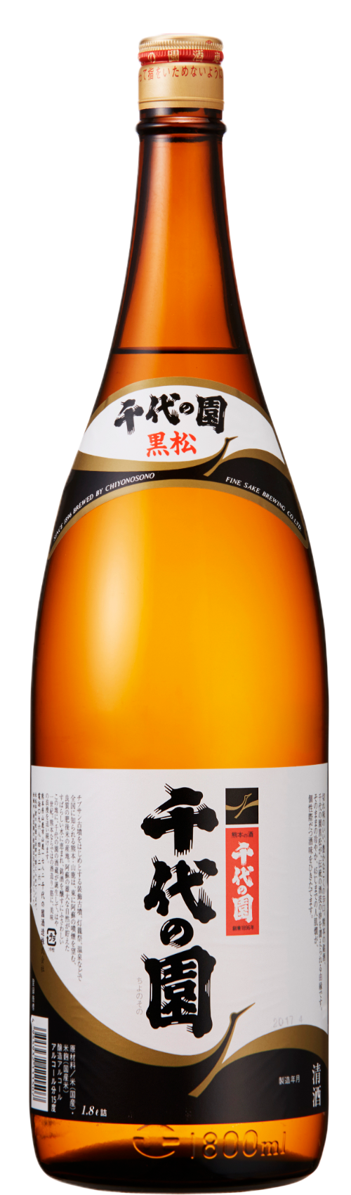 黒松 千代の園 1,800ml | 千代の園ウェブショップ